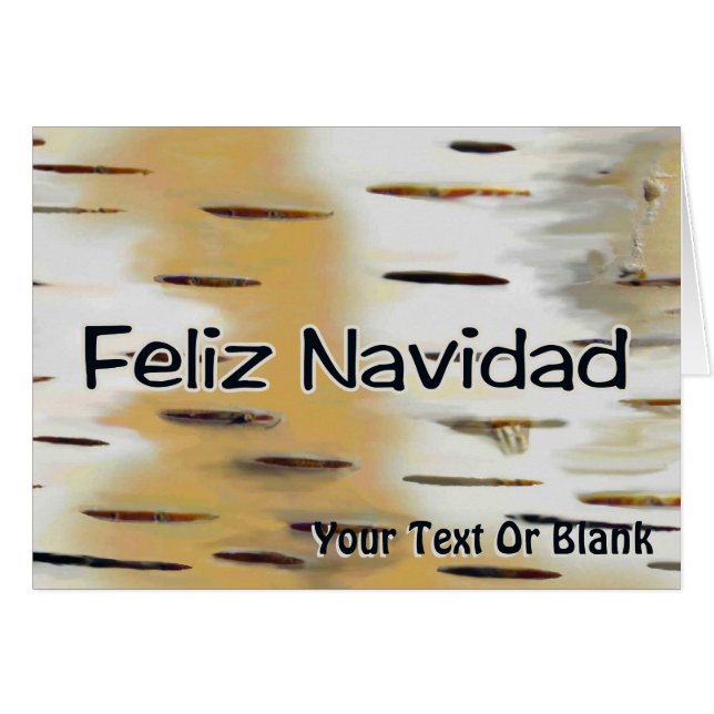 Feliz Navidad - Birchbark (Anverso (Horizontal))