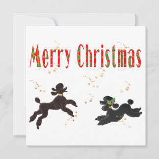 Feliz Navidad Black & Chocolate Poodle