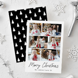 Feliz Navidad Black Script 6 Foto Collage