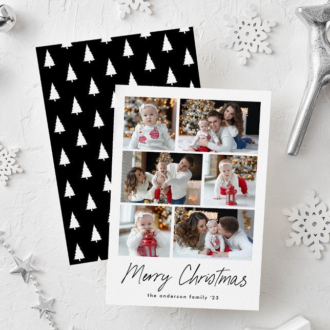 Feliz Navidad Black Script 6 Foto Collage (Subido por el creador)