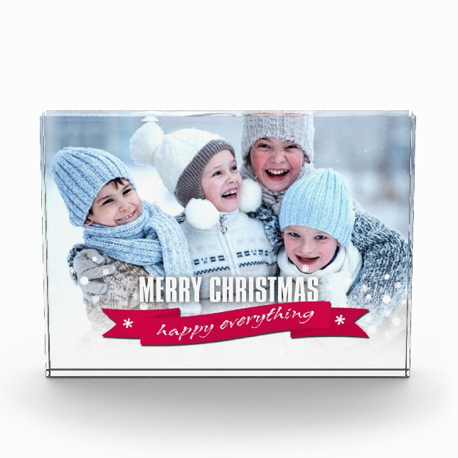 Feliz Navidad. Bloqueo de fotos de regalo de perso (Anverso)