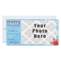 Feliz Navidad Blue/Red Snowflake Tema