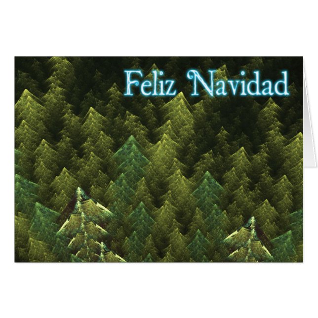 Feliz Navidad - Bosque oscuro (Anverso (Horizontal))