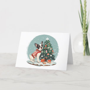 Feliz Navidad Boston Terrier Dog