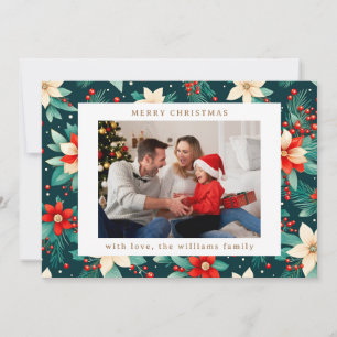 Feliz Navidad Botánica Verdor Dos Fotos