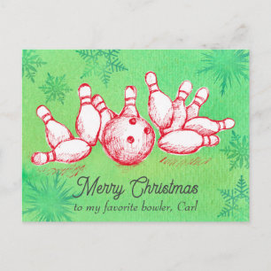 Feliz Navidad Bowling Pins Personalizados