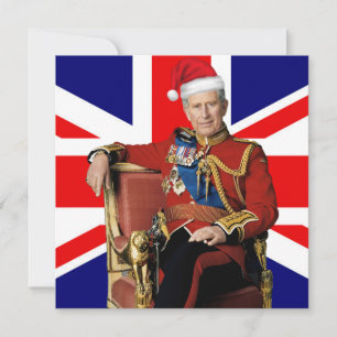Feliz Navidad británica Rey Carlos III