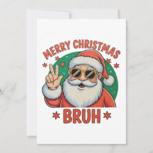 Feliz Navidad Bruh Divertido Santa Festivo Xmas