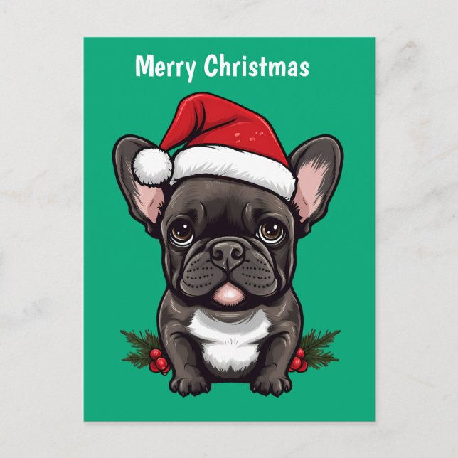 Feliz Navidad Bulldog francés (Anverso)