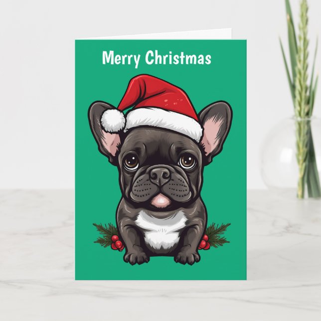 Feliz Navidad Bulldog francés (Anverso)