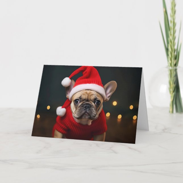 Feliz Navidad Bulldog francés (Anverso)