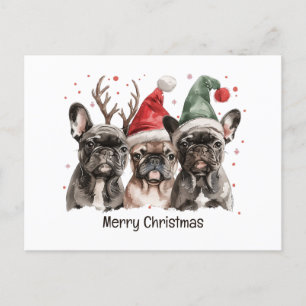 Feliz Navidad Bulldog francés Perros renos