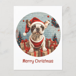 Feliz Navidad Bulldog francés Santa Dog