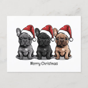 Feliz Navidad Bulldog francés Santa Dog