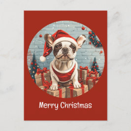 Feliz Navidad Bulldog francés Santa Dog