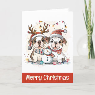 Feliz Navidad Bulldoges ingleses