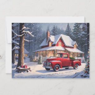 Feliz Navidad Cabaña Vintage