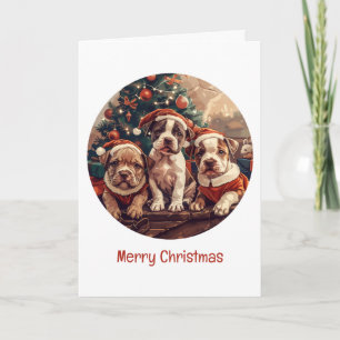 Feliz Navidad Cachorros Pit Bull