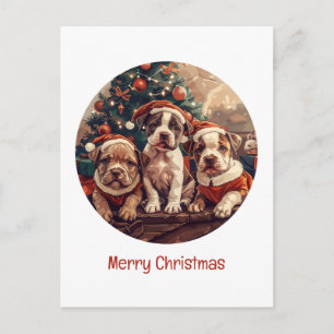 Feliz Navidad Cachorros Pit Bull