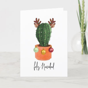 Feliz Navidad Cactus de Navidad Cornamenta