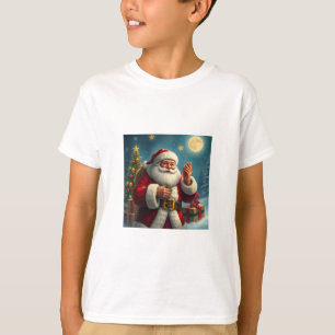 Feliz Navidad, camiseta de los niños de Santa Clau