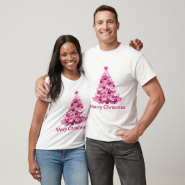 Feliz Navidad - Camiseta de Navidades rosados