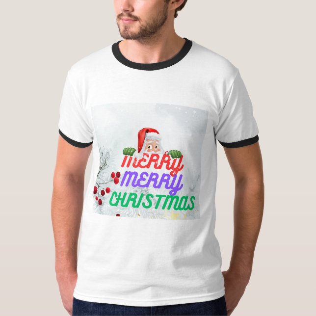 Feliz Navidad, camiseta de Santa Claus (Anverso)