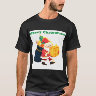 Feliz Navidad Camiseta Mágica Impresa de Deseos Co