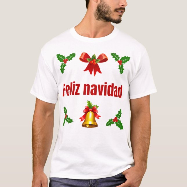 Feliz navidad - camiseta masculina (Anverso)