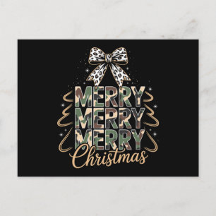 Feliz Navidad Camo Leopardo Lazo Vibe Navideño