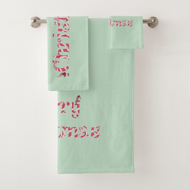 Feliz Navidad Candy Swirl Invierno Gnome Polka Dot (In situ)