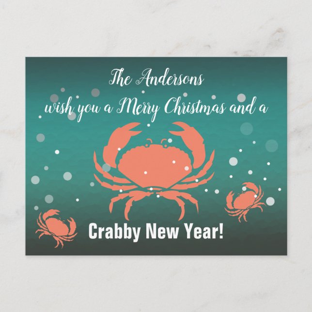 Feliz Navidad Cangrejo Año Nuevo! (Anverso)