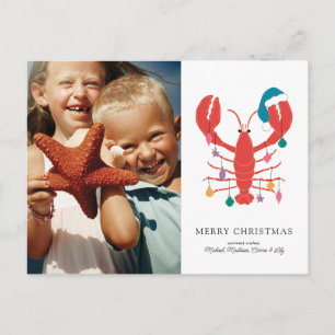 Feliz Navidad Cangrejo Holiday Beach Lobster
