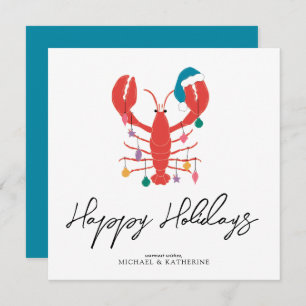Feliz Navidad Cangrejo Holiday Beach Lobster