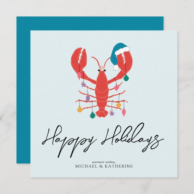 Feliz Navidad | Cangrejo Holiday Beach Lobster (Anverso / Reverso)