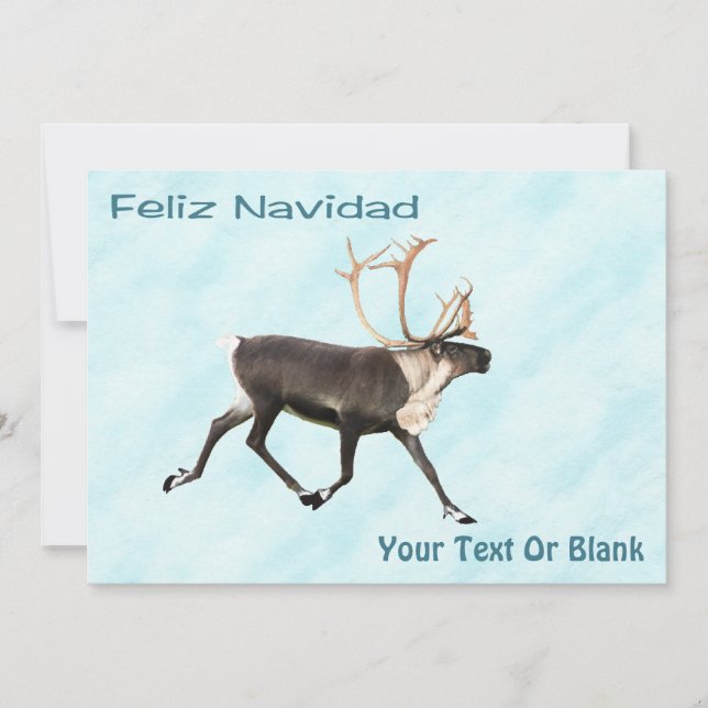 Feliz Navidad - Caribou (Leche) En Nieve (Anverso)