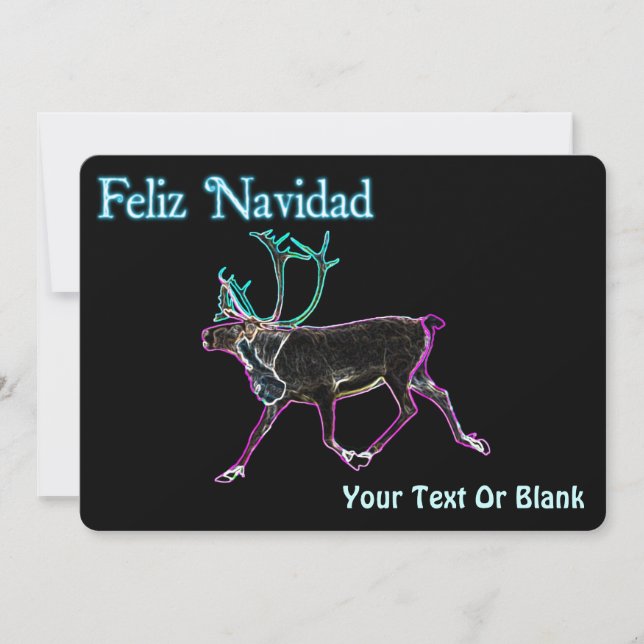 Feliz Navidad - Caribú eléctrico (Anverso)
