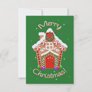 ¡Feliz Navidad! Casa Faux Felt Gingerbread