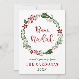 Feliz Navidad catalán, personalizado