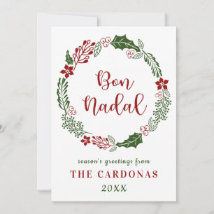 Feliz Navidad catalán, personalizado