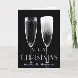 Feliz Navidad Champán Gafas de Flauta de Champán S