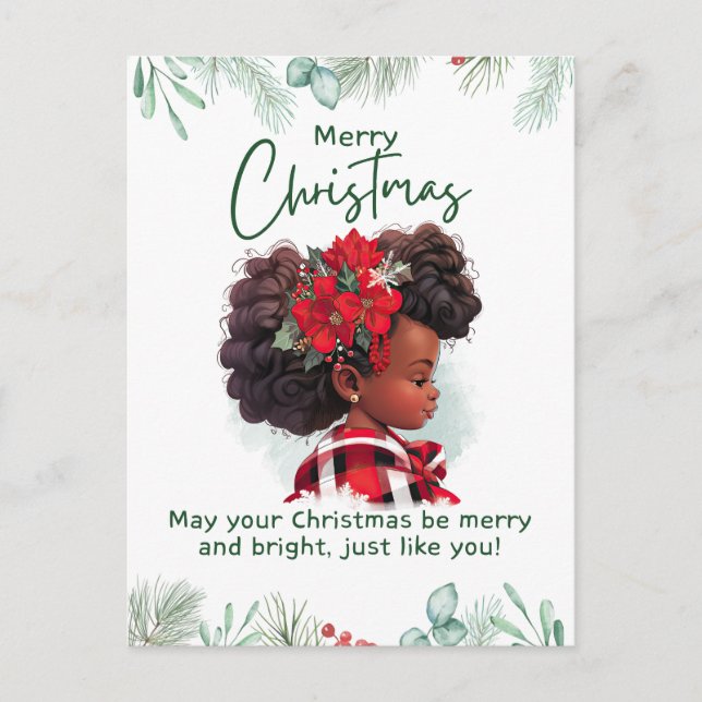Feliz Navidad Chica Negro Magic Melanin Xmas Diver (Anverso)