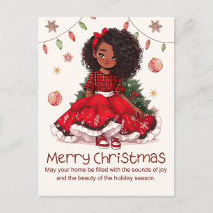 Feliz Navidad Chica Negro Magic Melanin Xmas Diver