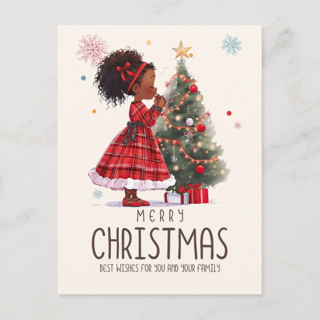 Feliz Navidad Chica Negro Magic Melanin Xmas Diver (Anverso)