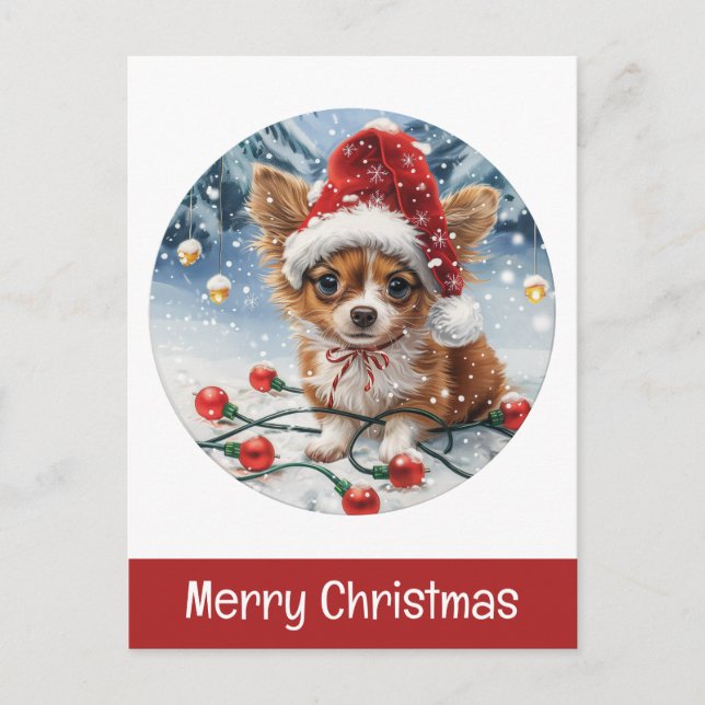 Feliz Navidad Chihuahua Santa Dog (Anverso)
