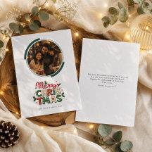Feliz Navidad Círculo Moderno Foto