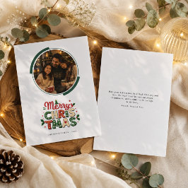 Feliz Navidad Círculo Moderno Foto