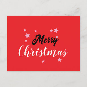 Feliz Navidad Clásica Única Llanura Minimalista