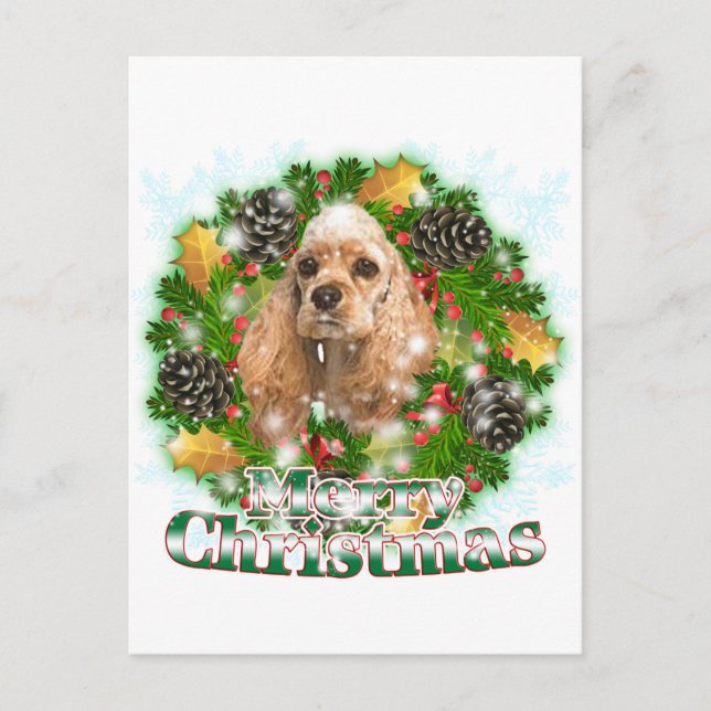 Feliz Navidad Cocker Spaniel (Anverso)