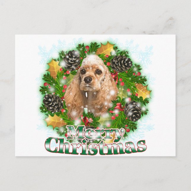 Feliz Navidad Cocker Spaniel (Anverso)